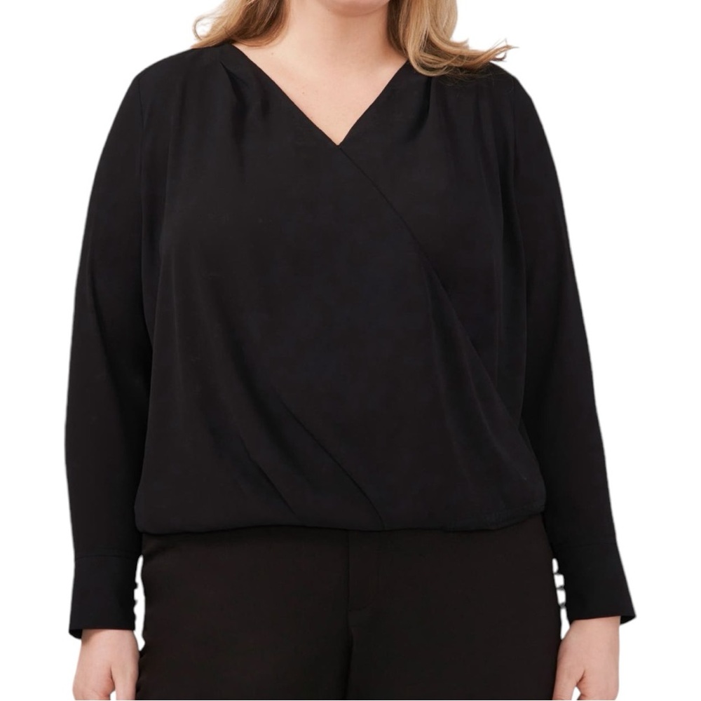 Halogen Surplice Long Sleeve Top